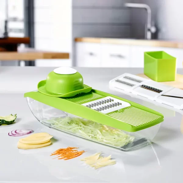 Chinese factory japanese style vegetable julienne mandolin slicer with box - Image 4
