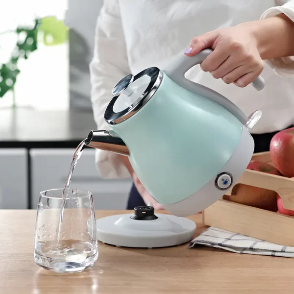 1000W Electric Kettle Household Insulation Pot Mini Portable Heater 304 Stainless Steel Automatic Power Off Kettle 1L - Image 4