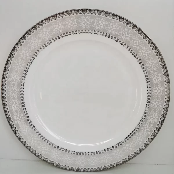 beauty design bone china plate ceramic tableware factory supply high quality 10.5 inch dinner plate - Image 3