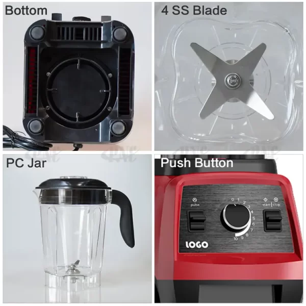 265248 2L 1500W blenders and juicers commercial mixer juicer grinder 999 national blende - Image 3