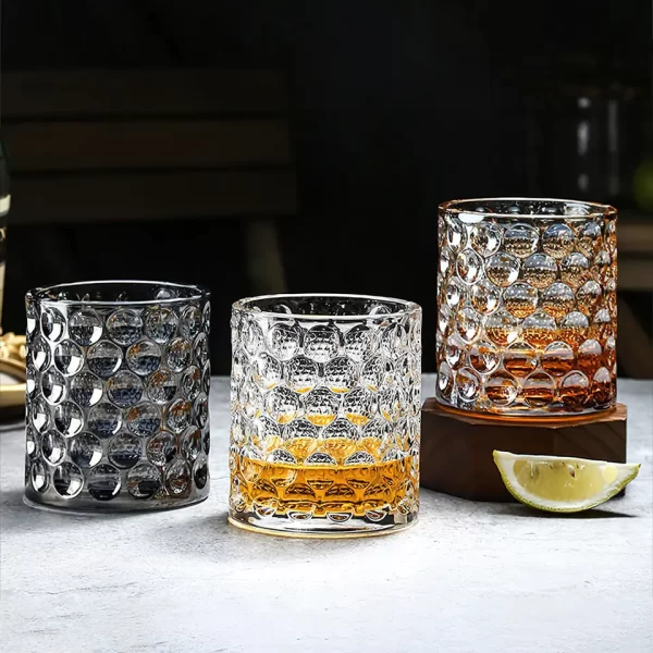 Fashioned Dreamy Dot Whisky Shot Glasses Drinks Cup Spinball Pattern Glass Cups - Image 2