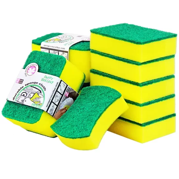 Dish Pan Pot Scrubber Pad Washing Kitchen Cleaning Scouring Scrub Sponge Pads Scourer Sponges non Scratch - Image 3