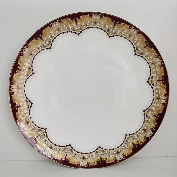 beauty design bone china plate ceramic tableware factory supply high quality 10.5 inch dinner plate - Image 2
