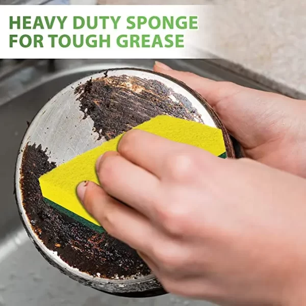 Dish Pan Pot Scrubber Pad Washing Kitchen Cleaning Scouring Scrub Sponge Pads Scourer Sponges non Scratch - Image 2
