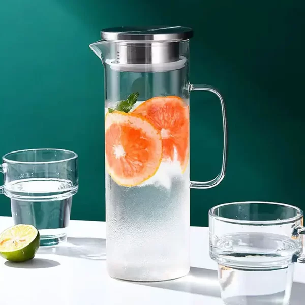 Wholesale home use 1500ml 50.7oz classic juice kettle Drinking Water Jug Glass Pitcher - Image 2