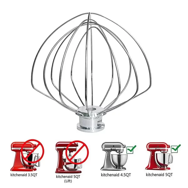 304 stainless steel wire stirring electric mixer cake balloon egg powder Mayonnaise cream kitchenware accessories K45WW 9704329 - Image 3