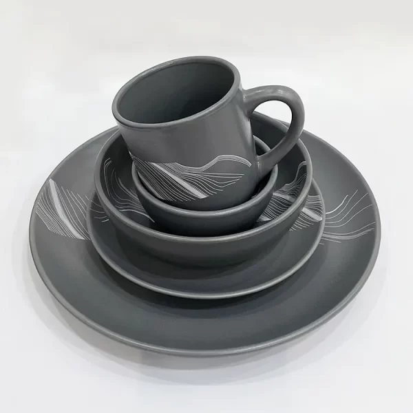 ECO-friendly nordic Newly Developed Breakfast ceramic plate Set Dinnerware Sets Bone China dinner set - Image 5