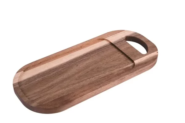 Natural Acacia Wood Tray,Platters,Cheese Plate, For Serving, Wooden Dish Set - Image 4