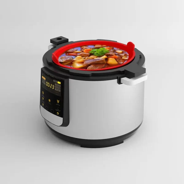 Silicone Slow Cooker Divider Liners fit 6-7 QT Oval Slow Cooker, Reusable Leakproof Silicone Crockpot Liner, Easy Clean - Image 2