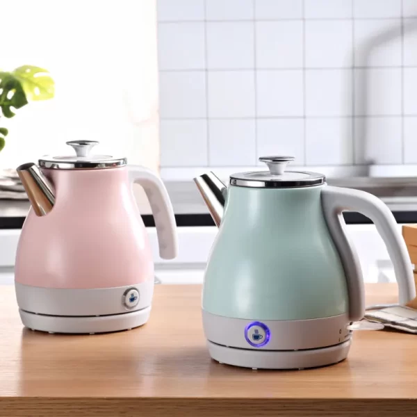 1000W Electric Kettle Household Insulation Pot Mini Portable Heater 304 Stainless Steel Automatic Power Off Kettle 1L - Image 2