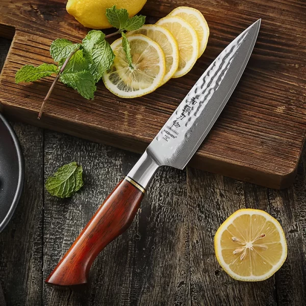 3PCS 73 layers damascus powder steel kitchen knife set professional damascus knife - Image 5