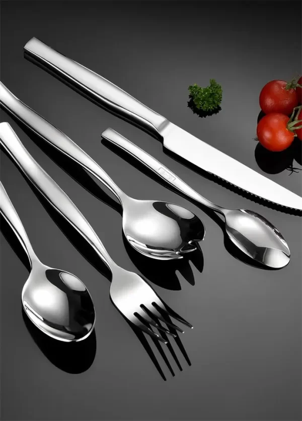 L031 High Grade Thickened 304 Stainless Steel Knife Fork Spoon Salad Spoon Dessert Spoon Western Tableware Set - Image 2