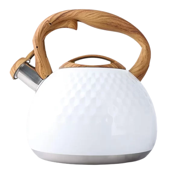 Custom Whistling Kettle Stainless Steel 3L 2.7QT Tea Pot Stove Top Kettle - Image 3