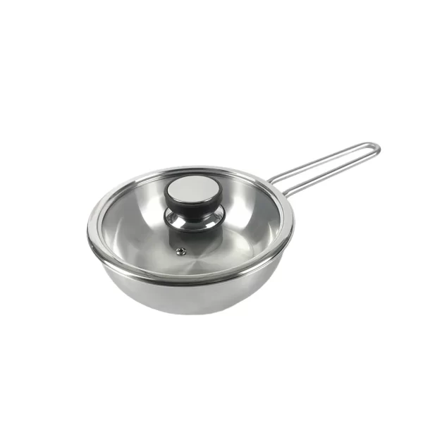 Customizable 6PCS 2mm Thickness Cook Pots And Pans Stainless Steel Kitchen Wear Cookware Sets cooking Pots with Glass Lid - Image 3