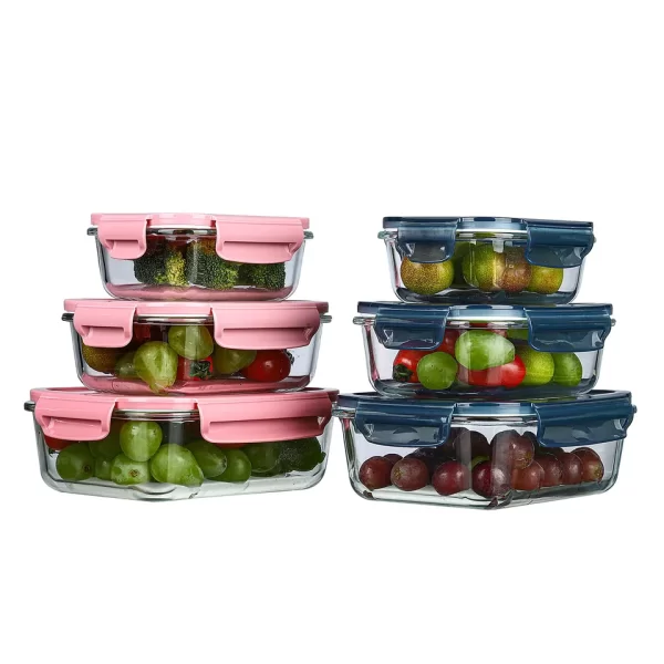 Microwave Safe Glass Food Storage Container Glass School Lunch Bento Box - Image 3