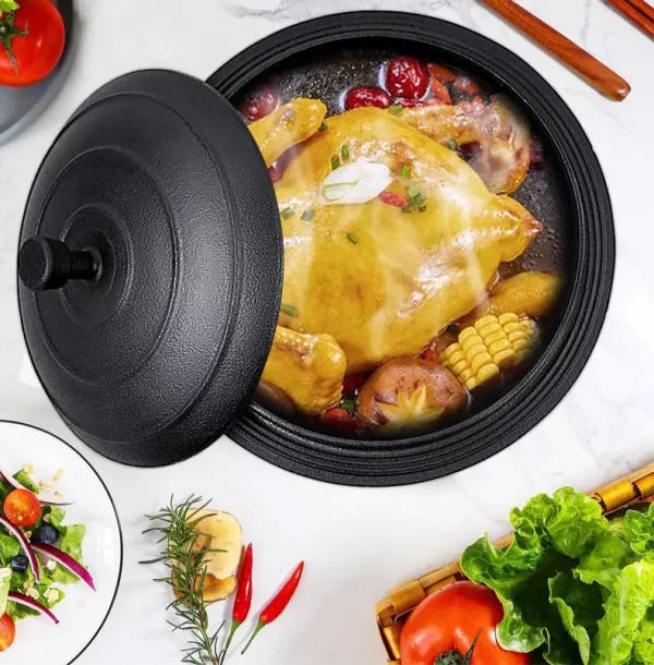 Multi Korean Bibimbap Bowl Cast Iron Stew Pot Household Rice Cooker Kitchen Cooking Pot - Image 2