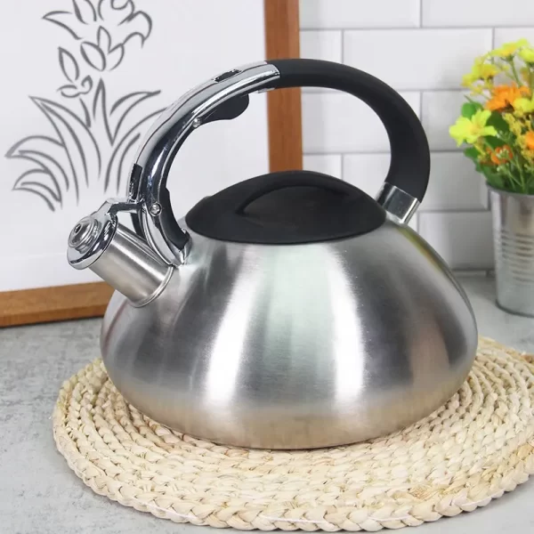 Nice Designed Whistling Kettle Stainless Steel Tea Pot Water Kettle with Bakelite Handle - Image 3