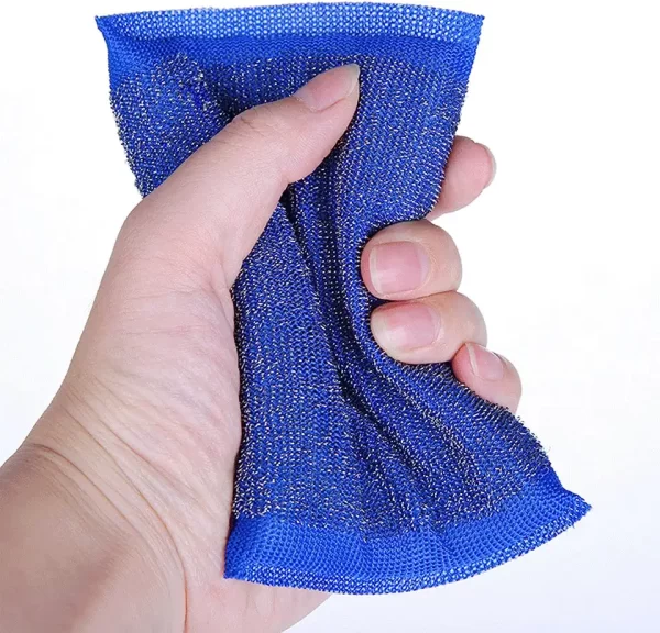 Heavy Duty Non-Scratch Kitchen Scrubbing Cleaner Sponges Stainless Steel for Fast Cleaning - Image 6