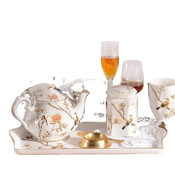 New Style Fine Porcelain Dinner Set New English Afternoon Scented Tea Set Black Tea Cup Home High-end European Tea Pot Set - Image 2