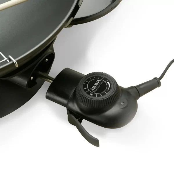 AROMA Professional 7Qt. Electric Nonstick Wok with Glass Lid, Dishwasher Safe (AEW-306) - Image 5