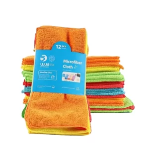 BSCI wholesale standard size kitchen clean plain colour microfiber cloth kitchen towel