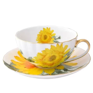 Wholesale Bone China cup and saucer set, ceramic cup and saucer, Porcelain coffee cup for gift