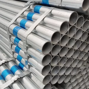 Greenhouses Gi Galvanized Welded Square Steel Pipe 20Mm 43Mm Galvanized Round Tube